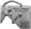 G.A.L Gage Mini Sub Socket Weld Gauge # Gal-14