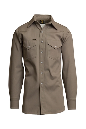 Lapco 10 oz. Khaki Twill Shirt # Lap-950