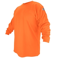 FTL6-Orange-Flame-Resistant Cotton Long-Sleeve T-Shirt, Safety Orange