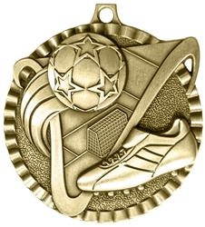 Soccer Medal Gold 2 inches