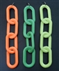 5"-4 Link Flo Orange Plastic Chain