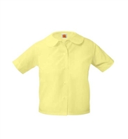 School Apparel Short Sleeve Blouse w/Rounded Collar