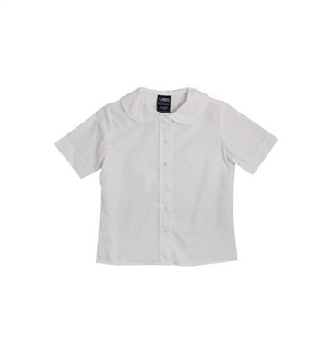 French Toast Girls Short Sleeve Peter Pan Rounded Collar Blouse