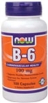 B-6 100mg Capsules (100 ct)