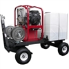 Hot2Go Tow-N-Stow Professional 4000 PSI (Gas - Hot Water) Pressure Washer Cart w/ Steam & Honda Engine