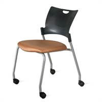 9to5 Seating - Bella Four Leg Multipurpose Chair with Casters - 1315