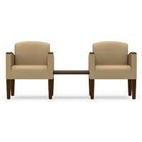 Lesro - The Belmont Series - 2 Chairs w/Connecting Center Table