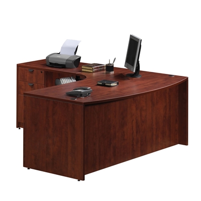 Pacific Coast Desk Classic Laminate Bow-Front L-Unit