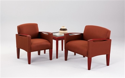 Lesro - The Brewster Series - 2 seats with corner connecting table