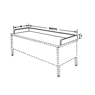 Mayline - Mailflow Systems - Dump Rails 3-Sided