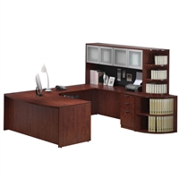 Pacific Coast Desk Classic Laminate Executive Bow Front U-Unit