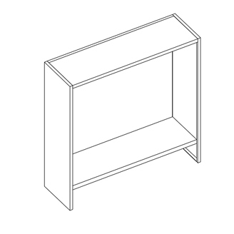 Mayline - Mailflow Systems - Sorter, Closed Back with 9" Elevation