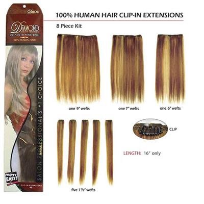 Human Hair Extensions-8 pc