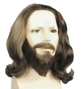 Human Hair Biblical Wig and Beard Set