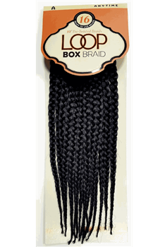 Loop Box Braid 10" ( 16 Strands of Crochet Braid)100% Kanekalon FiberLOOP BOX BRAID 10"