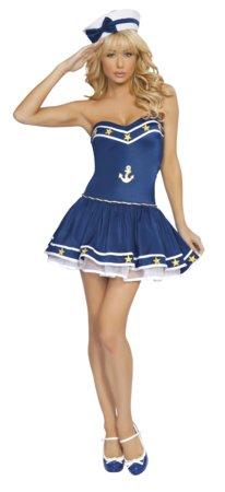 2Pc Blue Sailor