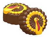 Thanksgiving Turkey Oreo Cookie Chocolate Mold