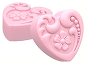 Floral Heart Soap Mold