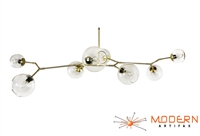 Branching Chandelier Brass with Satin Finish