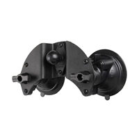 RAM Twist-Lock Dual Pivot Suction Cup Base w/ Ball (1")