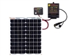 BatteryMINDer 12V/24V Controller w/20W Panel Solar Battery Charger/Maintainer/Desulfator