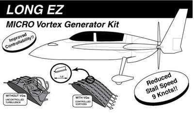 Kit Plane Micro Aero Dynamics Vortex Generators
