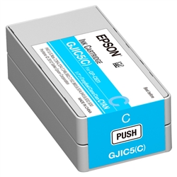 Epson GJIC5 (C) Cyan Ink cartridge for GP-C831 ColorWorks Printer