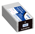 Epson SJIC22P(K) Black replacement ink cartridge