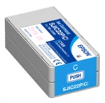 Epson SJIC22P(C) Cyan replacement ink cartridge