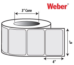 6" x 4" Thermal Transfer Labels