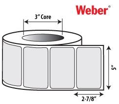 5" x 2-7/8" Thermal-Transfer Labels