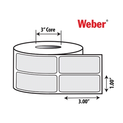 1" x 3" Thermal Transfer Labels