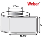 4" x 12-7/8" Thermal-Transfer Labels