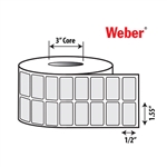 1.55" x 1/2" Thermal Transfer Labels