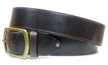 1.5" Leather Belt - Brown