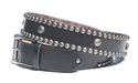 Black Leather Spot Stud Belt