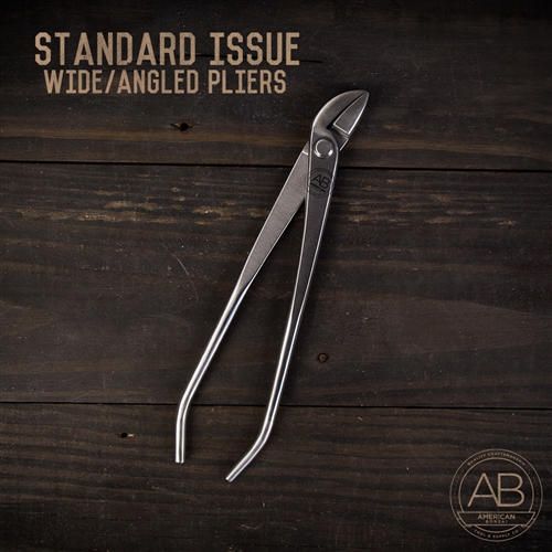 American Bonsai Stainless Steel Pliers: Standard Issue WIDE/ANGLED