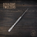 Stainless Steel STRAIGHT Tweezers: Standard Issue