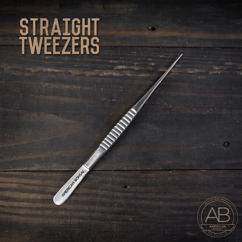 American Bonsai Stainless Steel Straight Tweezers: Standard Issue