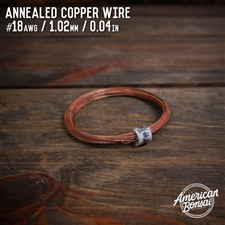 American Bonsai #18 AWG (1.02mm) Annealed Copper Bonsai Training Wire - 50 ft