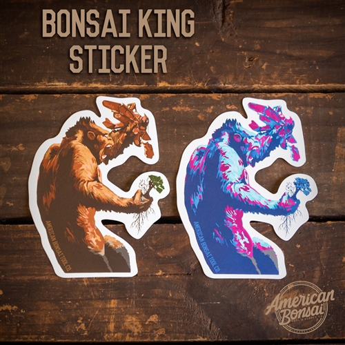 American Bonsai King Stickers (2 Pcs)