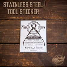 AB Stainless Steel Tool Sticker