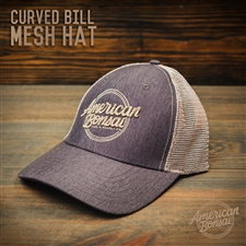 American Bonsai Mesh Hat Curved Bill Snapback: Navy