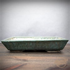 Hand Thrown Bonsai Pot: 10.75" x 7.5" x 1.75"