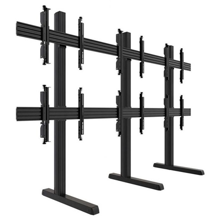 Freestanding Video Wall 3 over 3 Display Mount