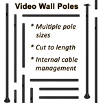 Video Wall Poles, Cut to Fit by Atdec