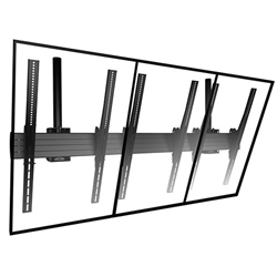 FUSION Triple Ceiling Mount (portrait) for Displays up to 125 lbs.