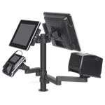 POS Mounts - Fully Configurable with Bolt-Through Base and 4 Pole Sizes