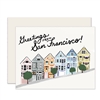 Greetings from San Francisco Painted Ladies greeting card