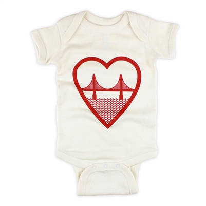 Heart Golden Gate Bridge Culk Bodysuit